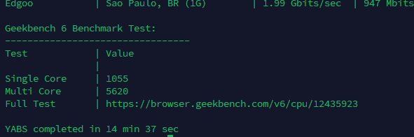 netcpu yabs 测试脚本