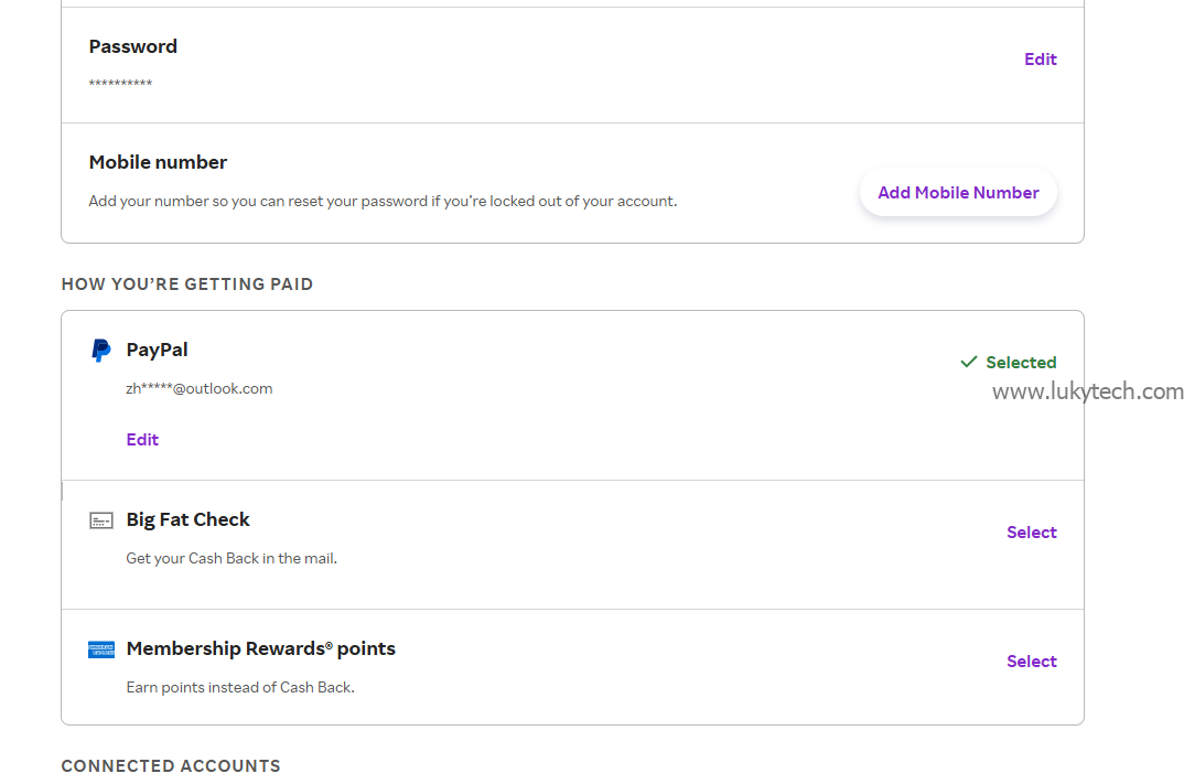 选择pp 方式收款