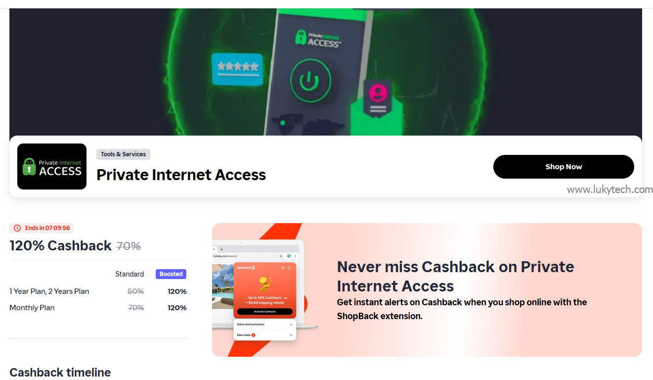 Private Internet Access shop now