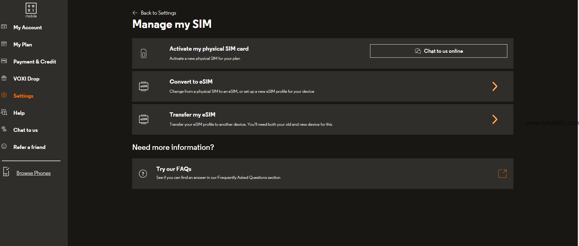 点击 Transfer my eSim